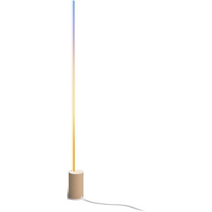 Philips Hue LED Stehlampe Signe Oak, Bluetooth, LED fest integriert, warmweiß - kaltweiß, Holzoptik