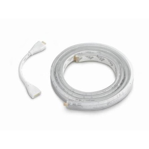 Philips HUE Led-Strip White & Color Lightstrip Plus Extension 1m, Weiß, Kunststoff, 100 cm, Farbwechsler, Farben fixierbar, ZigBee-Technologie,