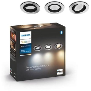 Philips Hue Milliskin Recessed Spotlight Round - Aluminium - 3-Pack
