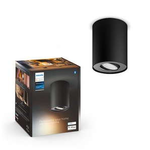 Philips Hue Pillar Single Spotlight - Black - No Dimmer Switch