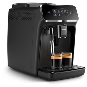 PHILIPS Kaffeevollautomat EP2225/10 2200 Series, mit 2 leckeren Kaffeespezialitäten Kaffeevollautomaten klassischem Milchaufschäumer und SensorTouch Oberfläche; Schwarz schwarz Kaffeevollautomat