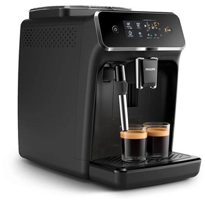 PHILIPS Kaffeevollautomat EP2225/10 2200 Series, mit 2 leckeren Kaffeespezialitäten Kaffeevollautomaten klassischem Milchaufschäumer und SensorTouch Oberfläche; Schwarz schwarz Kaffeevollautomat