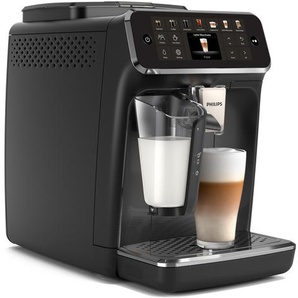 PHILIPS Kaffeevollautomat EP4441/50 4400 Series, 12 Kaffeespezialitäten (heiß oder eisgekühlt) Kaffeevollautomaten LatteGo-Milchsystem, SilentBrew Technologie, Schwarz schwarz Kaffeevollautomat Bestseller