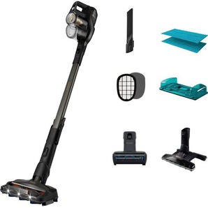 PHILIPS Nass-Trocken-Akkusauger XC8347/01 SpeedPro Max Aqua Plus Akkusauger mit 80 Minuten Laufzeit, Wischfunktion und 360-Saugdüse schwarz (schwarzes titan) Akkusauger