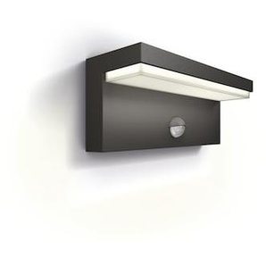 Philips Outdoor Ultra-Efficient Bustan Wandleuchte 3.8W, Bewegungssensor anthraz 8720169257399