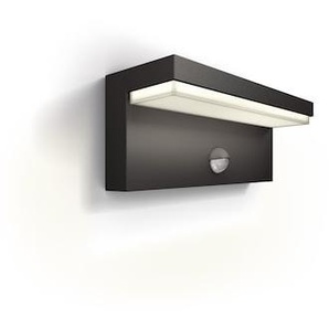 Philips Outdoor Ultra-Efficient Bustan Wandleuchte 3.8W, Bewegungssensor anthraz 8720169257412