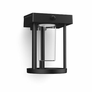 Philips Outdoor Ultra-Efficient Solar Camill Wandleuchte, 1.4W rund klar schwarz 8720169263932
