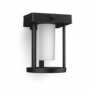 Philips Outdoor Ultra-Efficient Solar Camill Wandleuchte, 1.4W rund matt schwarz 8720169263895