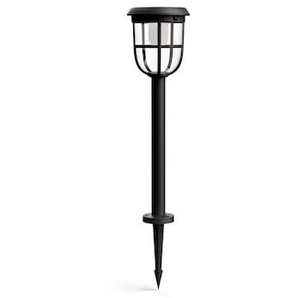 Philips Outdoor Ultra-Efficient Solar Radii Sockelleuchte Spiess 1.3W schwarz 8720169267213