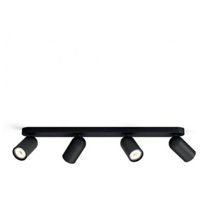 Philips Pongee spotschiene 4xGU10 schwarz