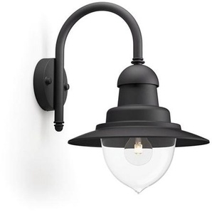 Philips Raindrop wall lantern black 1x60W 230V No bulb Ha