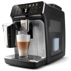 Philips Series 4400 EP4446 - automatic coffee machine with milk frother - 15 bar - black  silver