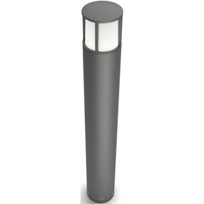 Philips Sockelleuchte Stock, LED fest integriert, Warmweiß, myGarden LED Wegeleuchte 600lm, Anthrazit