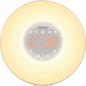 Philips Tageslichtwecker Wake-up Light HF3506 mit 2 natürlichen Wecktönen, UKW-Radio und 10 Lichteinstellungen