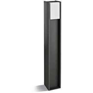 Philips Wegeleuchte Bridge, Anthrazit, Kunststoff, Karton, 12.1x80.2x12.1 cm, LED-Leuchtmittel austauschbar, Lampen & Leuchten, Außenbeleuchtung,