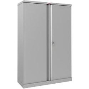 Phoenix SCL Serie Aufbewahrungsschank Stahl 3 Fachböden abschließbar 915 x 370 x 1.400 mm Grau 1276484