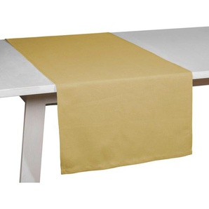 Pichler Tischläufer, Gelb, Textil, Uni, rechteckig, 50x150 cm, Wohntextilien, Tischwäsche, Tischläufer