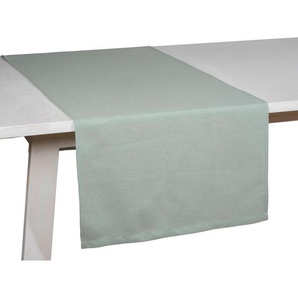 Pichler Tischläufer, Jadegrün, Textil, Uni, rechteckig, 50x150 cm, Wohntextilien, Tischwäsche, Tischläufer