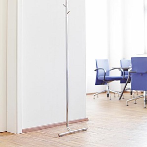 pieperconcept Anlehngarderobe Lucca Stahl verchromt silber, Designer Murken & Hansen, 176x43x43 cm