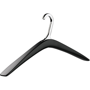 Kleiderbügel PIEPERCONCEPT Polo silberfarben (schwarz, silberfarben) Kleiderbügel mit rutschhemmender Softtouch-Oberfläche