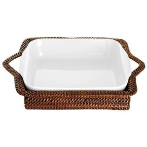 Pillivuyt Basket rectangular 29 x 24 cm LightDark brown Nito wicker