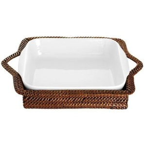 Pillivuyt Basket rectangular 34 x 25 cm LightDark brown Nito wicker
