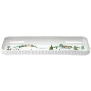 Pillivuyt Dish rectangular Winter 36 x 12 cm White Ovenproof porcelain