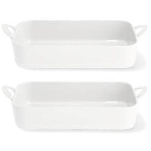 Pillivuyt Toulouse Dish 31 x 18 x 65 cm 22 liters 2 pcs White