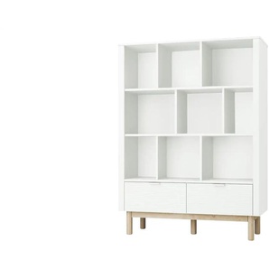 pinio Regal - weiß - Materialmix - 120 cm - 160 cm - cm 42,0 | Möbel Kraft