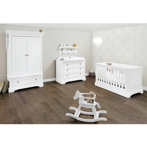 Pinolino Babyzimmerkombination Emilia 3-teilig Weiß MDF Landhaus