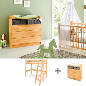 Pinolino Jugendzimmer-Set „Natura” breit mit Hochbett, 2-tlg. 4174510