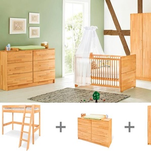 Pinolino Jugendzimmer-Set „Natura” extrabreit groß mit Hochbett, 3-tlg. 4174524