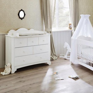 Pinolino® Babymöbel-Set Pino, (Spar-Set, 2-St., Kinderbett, Wickelkommode), breit, Made in Europe, mit Kinderbett und Wickelkommode