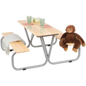 Pinolino® Garten-Kindersitzgruppe, Tisch mit 2 Sitzbänken, für Kinder ab 3 Jahren