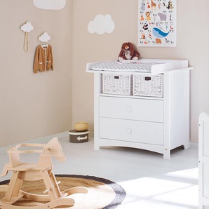 Pinolino Wickelkommode Florentina Kids Weiß Spanplatte 103x101x77 cm (BxHxT) Landhaus