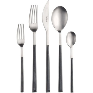 PINTINOX Besteck-Set Sushi (30-tlg), 6 Personen, Edelstahl 18/0, Kunststoff, Satiniert mit Kunststoffgriff in Holz-Optik