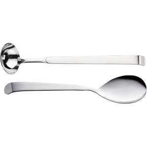 Kochbesteck-Set PINTINOX Astra Kochbesteck-Sets silberfarben (edelstahlfarben) Kochbesteck Vorlegeset, (Soßenlöffel, Servierlöffel), Edelstahl 1810