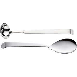 Kochbesteck-Set PINTINOX Astra Kochbesteck-Sets silberfarben (edelstahlfarben) Kochbesteck Vorlegeset (Soßenlöffel, Servierlöffel), Edelstahl 1810