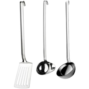 Kochbesteck-Set PINTINOX Professional Kochbesteck-Sets silberfarben (edelstahlfarben) Kochbesteck (Schöpflöffel, Suppenlöffel, Pfannenwender), Edelstahl 1810