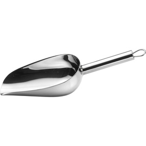 Küchenschaufel PINTINOX Bar Professional Küchenpaletten silberfarben (edelstahlfarben) Küchenschaufel Back- Kochhelfer (Zuckerschaufel), Edelstahl 1810, spülmaschinengeeignet, 700 ml