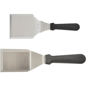 Küchenspachtel PINTINOX Professional Küchenpaletten schwarz (edelstahlfarben, schwarz) Pfannenwender Heber Wender Edelstahl, 1 Spatel 10 x 7,6 cm, 14,5 10,8 cm