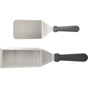Küchenspachtel PINTINOX Professional Küchenpaletten schwarz (edelstahlfarben, schwarz) Pfannenwender Heber Wender Edelstahl, 1 Spatel 15,6 x 7,6 cm, 14,6 9,6 cm
