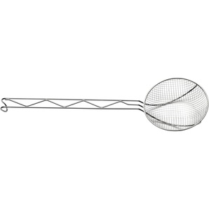 Schaumlöffel PINTINOX Professional Kochlöffel Gr. Maße (Durchmesser): Ø 20 cm, silberfarben (edelstahlfarben) Löffel Schöpfer mit Netz, Edelstahl 1810