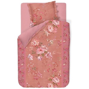 Pip Studio Perkal-Bettwäsche-Garnitur Tokyo Bouquet Farbe Pink 135x200cm+80x80 236553