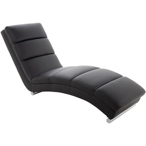 PKline Chaiselongue SANNE in schwarz Relaxliege Liege Liegesessel Recamiere