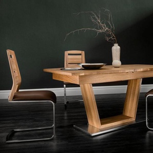 Places of Style Esstisch Pinot, aus massiver Wildeiche mit Auszugsfunktion