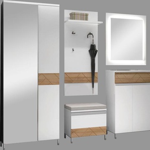 Places of Style Garderoben-Set Avis, (Set, 5-St), Soft-Close Funktion, Hochglanz UV lackiert