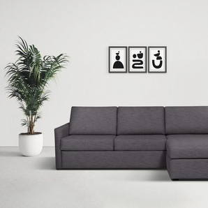 Places of Style Schlafsofa GOLDPOINT Ecksofa 264 cm, Liegefläche (140/200cm), L-Form, Bettfunktion, Bonell-Federkernmatratze und Dauerschläfer-Funktion