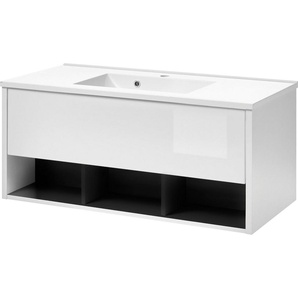 Places of Style Waschtisch Studio Line, Waschtisch inkl. Waschbecken, modernes Design, in zwei Farben verfügbar, ausreichend Stauraum