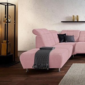 Places of Style Wohnlandschaft Manhattan U-Form, 2 Sitze mit elektrischer Relaxfunktion, verstellbare Armlehnen